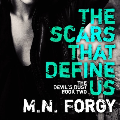 The Scars That Define Us – omslag til lydbogen af M. N. Forgy