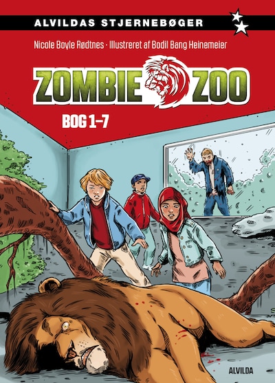 Zombie zoo (samlebind) – omslag til lydbogen af Nicole Boyle Rødtnes