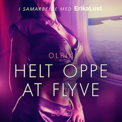 Helt oppe at flyve – omslag til lydbogen af Olrik