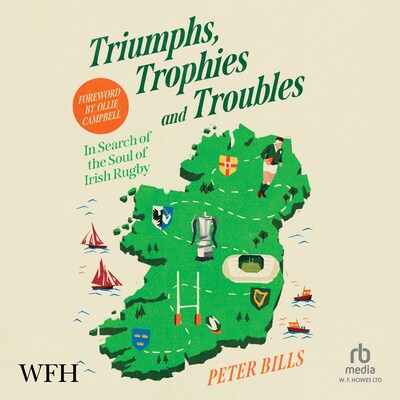 Triumphs, Trophies and Troubles – omslag til lydbogen af Peter Bills