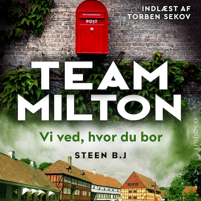 Vi ved, hvor du bor – omslag til lydbogen af Steen B. J.