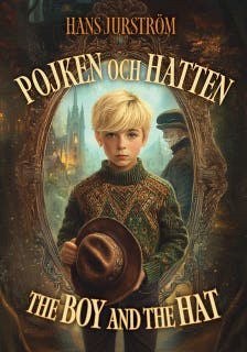 Pojken och Hatten. The boy and the Hat – omslag till ljudboken av Hans Jurström