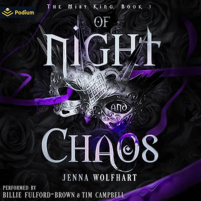 Of Night and Chaos – omslag til lydbogen af Jenna Wolfhart