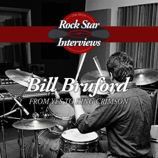 Bill Bruford: From Yes to King Crimson – omslag till ljudboken av Bill Bruford