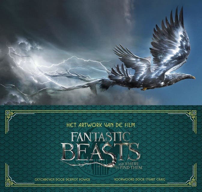 Het artwork van de film Fantastic beasts and where to find them – omslag van het luisterboek van Dermot Power