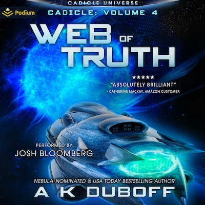 Web of Truth – omslag til lydbogen af Amy DuBoff