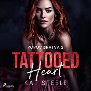 Tattooed Heart: A touch her and die mafia romance – omslag till ljudboken av Kat Steele