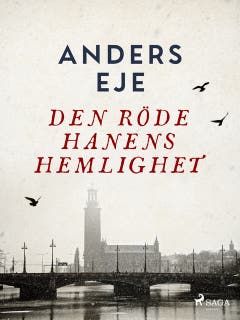 Den röde hanens hemlighet – omslag till ljudboken av Anders Eje