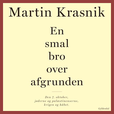 En smal bro over afgrunden – omslag til lydbogen af Martin Krasnik