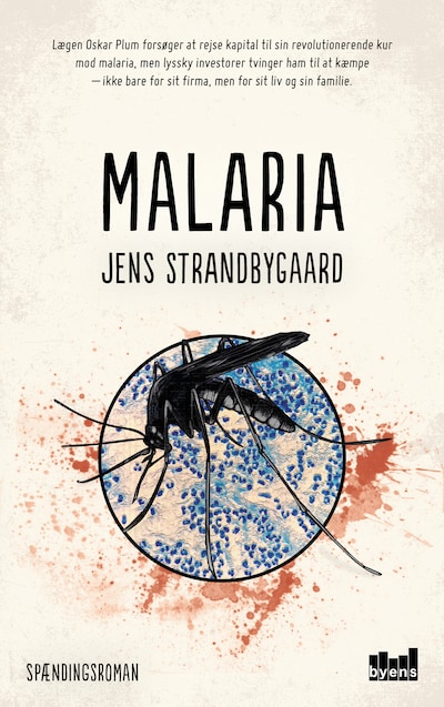 Malaria – omslag til lydbogen af Jens Strandbygaard