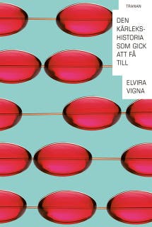 Den kärlekshistoria som gick att få till – omslag till ljudboken av Elvira Vigna