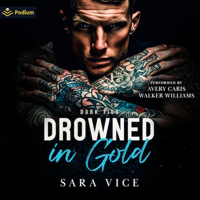 Drowned in Gold – omslag til lydbogen af Sara Vice