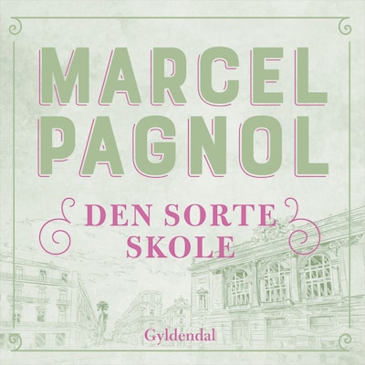 Den sorte skole – omslag til lydbogen af Marcel Pagnol