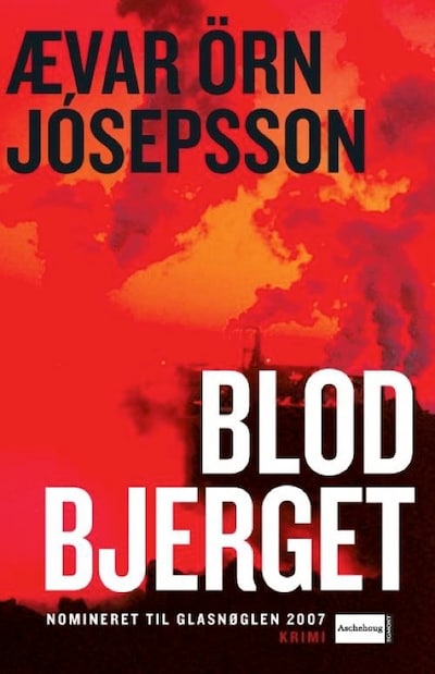 Blodbjerget – omslag til lydbogen af Ævar Örn Jósepsson
