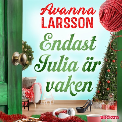 Endast Julia är vaken – omslag till ljudboken av Avanna Larsson