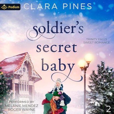 Soldier's Secret Baby – omslag til lydbogen af Clara Pines