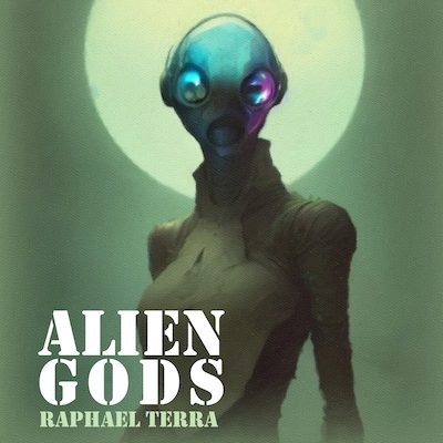 Alien Gods – omslag til lydbogen af Raphael Terra
