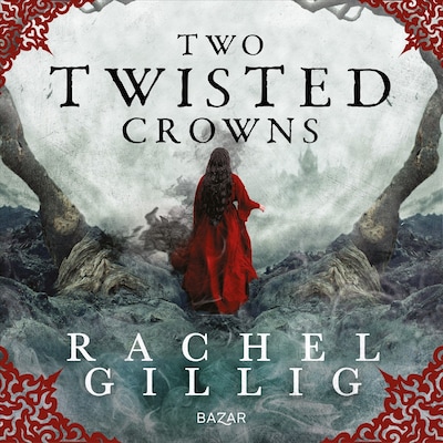 Two Twisted Crowns (svensk utgåva) – omslag till ljudboken av Rachel Gillig
