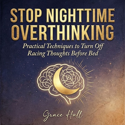 Stop Nighttime Overthinking – omslag til lydbogen af Grace Hall