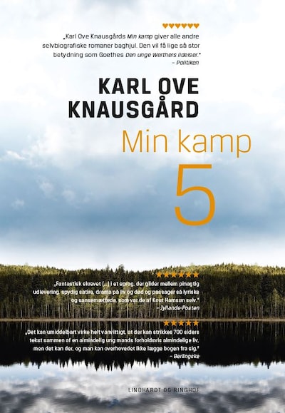 Min kamp V – omslag til lydbogen af Karl Ove Knausgård