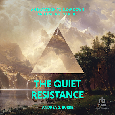 The Quiet Resistance – omslag van het luisterboek van Andrea G. Burke