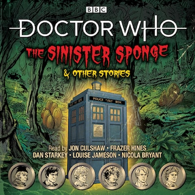 Doctor Who: The Sinister Sponge & Other Stories – omslag til lydbogen af BBC