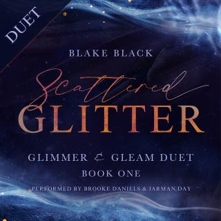 Scattered Glitter – omslag till ljudboken av Blake Black