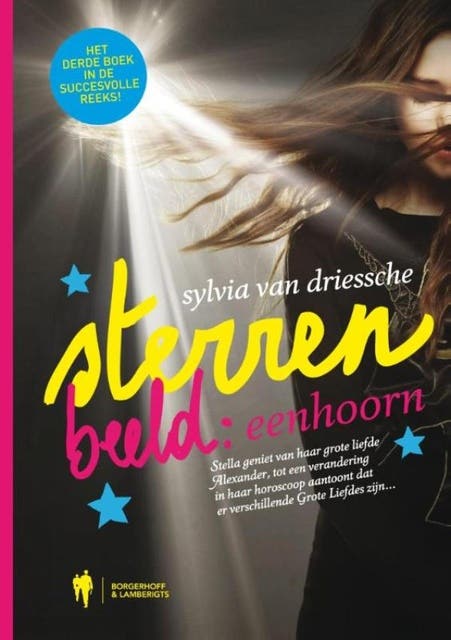 Sterrenbeeld : Eenhoorn – omslag van het luisterboek van Sylvia Van Driessche