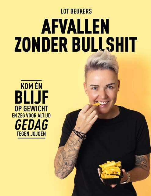 Afvallen zonder bullshit: Leer zelf hoe je op gewicht komt én blijft en zeg voor altijd dag tegen jojoën – omslag van het luisterboek van Lot Beukers