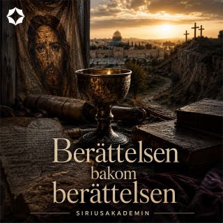 Berättelsen bakom berättelsen – omslag till ljudboken av Siriusakademin