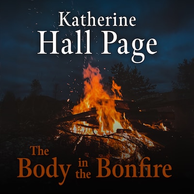 The Body in the Bonfire – omslag til lydbogen af Katherine Hall Page