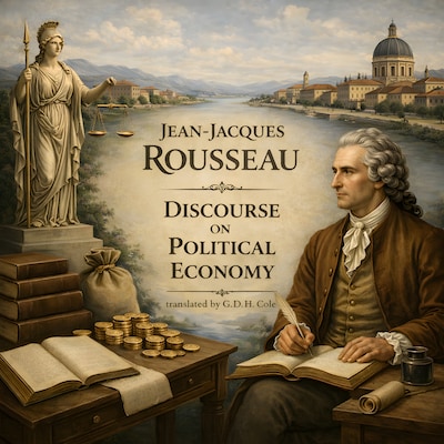 Discourse on Political Economy – omslag til lydbogen af Jean-Jacques Rousseau, G. D. H. Cole