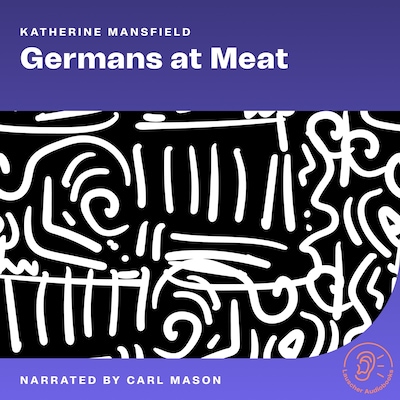 Germans at Meat – omslag til lydbogen af Katherine Mansfield