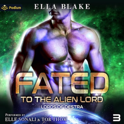 Fated to the Alien Lord – omslag til lydbogen af Ella Blake