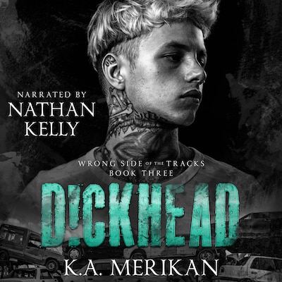 Dickhead – omslag til lydbogen af K.A. Merikan