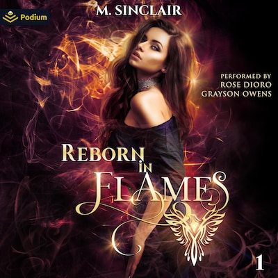 Reborn in Flames – omslag til lydbogen af M. Sinclair