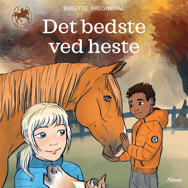 Gry og Gloria – Det bedste ved heste, Blå Læseklub – omslag til lydbogen af Birgitte Bregnedal