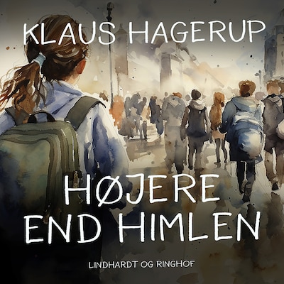 Højere end himlen – omslag til lydbogen af Klaus Hagerup