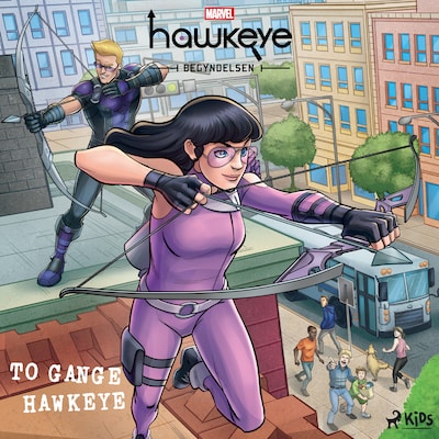 Hawkeye - Begyndelsen - To gange Hawkeye – omslag til lydbogen af Marvel