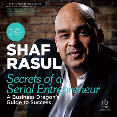 Secrets of a Serial Entrepreneur – omslag til lydbogen af Shaf Rasul