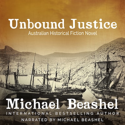 Unbound Justice – omslag van het luisterboek van MIchael Beashel