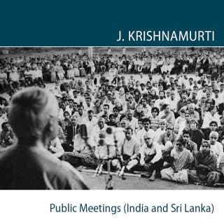 Madras (Chennai), 1977–78 – omslag till ljudboken av J Krishnamurti