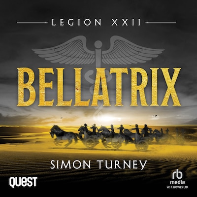 Legion XXII: Bellatrix – omslag til lydbogen af Simon Turney