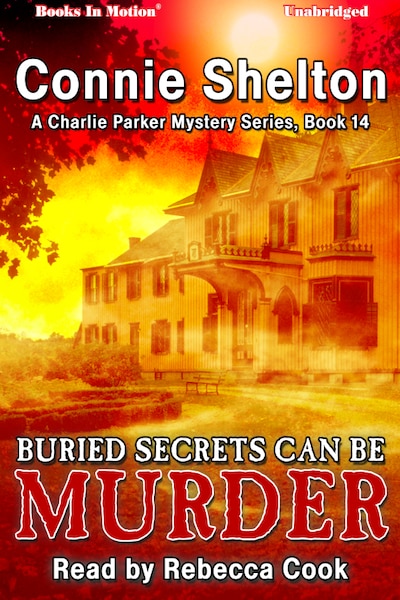 Buried Secrets Can be Murder – omslag til lydbogen af Connie Shelton