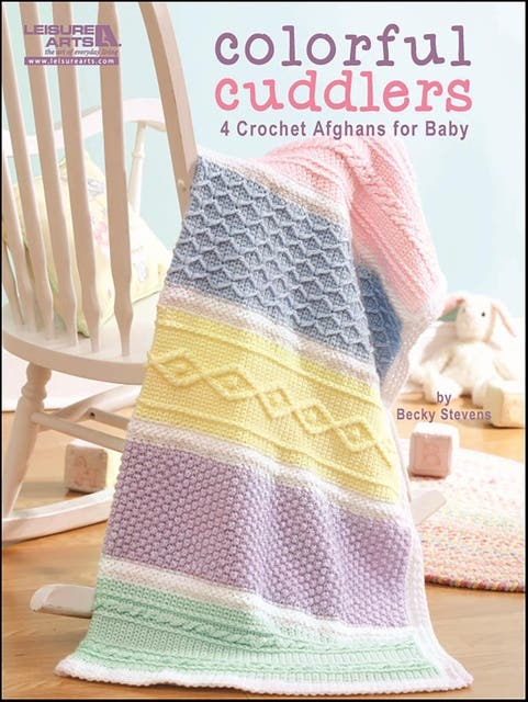 Colorful Cuddlers Afghan Crochet – omslag til lydbogen af Becky Stevens