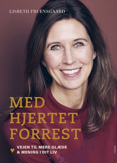 Med hjertet forrest – omslag til lydbogen af Lisbeth Fruensgaard