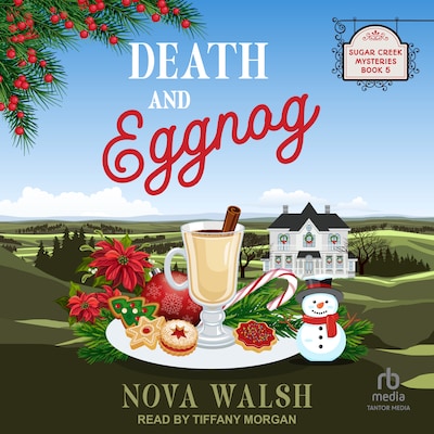 Death and Eggnog – omslag til lydbogen af Nova Walsh
