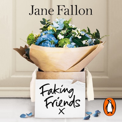 Faking Friends – omslag til lydbogen af Jane Fallon