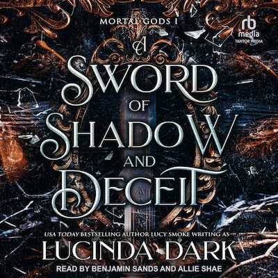 A Sword of Shadow and Deceit – omslag til lydbogen af Lucinda Dark