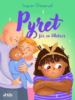 Pyret får en lillebror – omslag till ljudboken av Ingvor Goyeryd